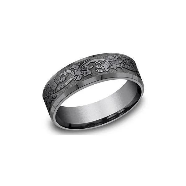 Tantalum Script Ring Sam Dial Jewelers Pullman, WA