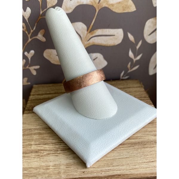 Swirl Finish on 14K Rose gold and Tantalium Band Image 2 Sam Dial Jewelers Pullman, WA