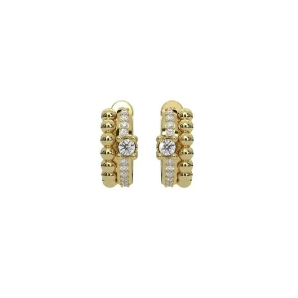 Yellow Modern Electrum Spirit Peak Earrings Sam Dial Jewelers Pullman, WA
