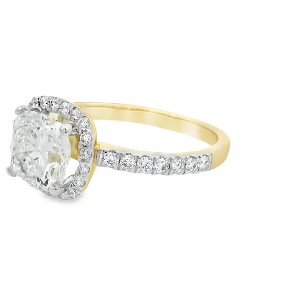 14KT Gold Diamond Lab Grown Engagement Rings Image 3 S&E Jewelers Depew, NY