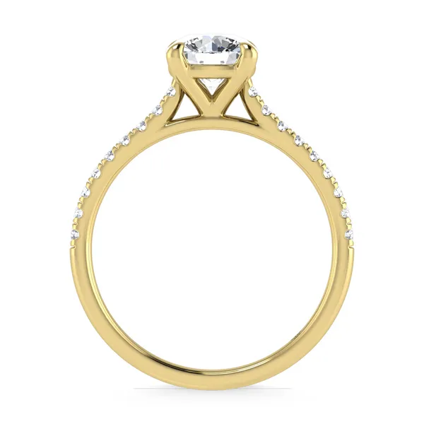 10KT Diamond Lab Grown Engagement Ring Image 4 S&E Jewelers Depew, NY