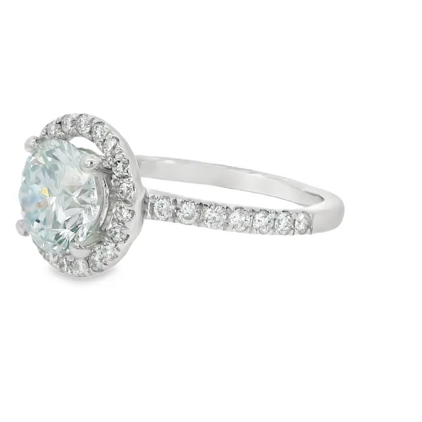 10K White Gold Lab Grown Engagement Ring Image 4 S&E Jewelers Depew, NY