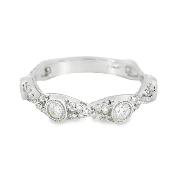 14K White Gold Diamond Wedding Band S&E Jewelers Depew, NY
