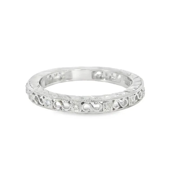 14K White Gold Diamond Wedding Band S&E Jewelers Depew, NY