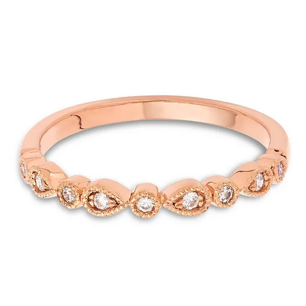10K Rose Gold Diamond Stackable Band S&E Jewelers Depew, NY