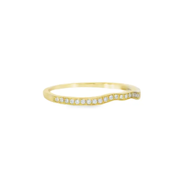 14K Yellow Gold Diamond Wedding Band Image 2 S&E Jewelers Depew, NY