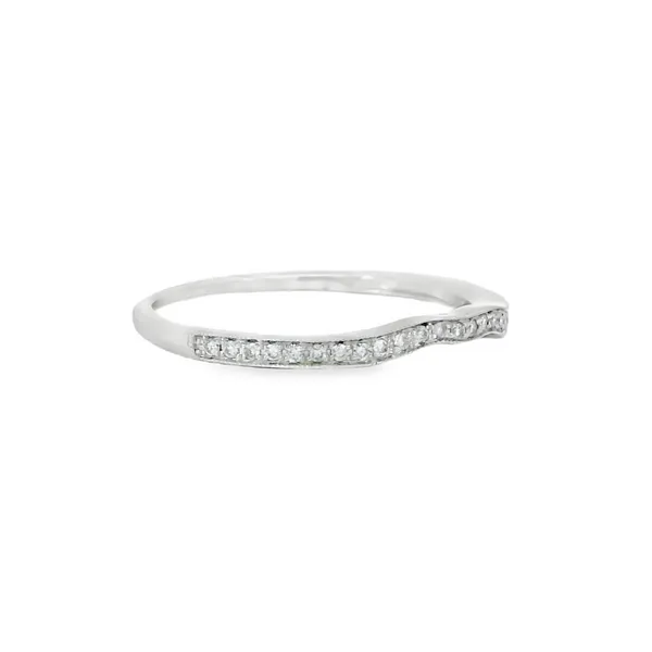 14K White Gold Diamond Wedding Band Image 2 S&E Jewelers Depew, NY
