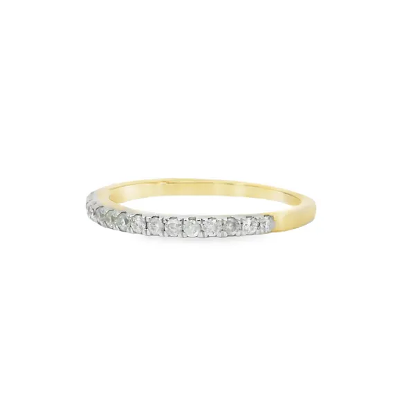 14K Yellow Gold Diamond Band Ring Image 3 S&E Jewelers Depew, NY
