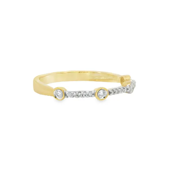 10K Yellow Gold Diamond Wedding Band Image 2 S&E Jewelers Depew, NY