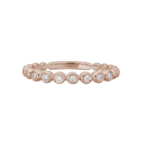 14K Rose Gold Diamond Wedding Band S&E Jewelers Depew, NY