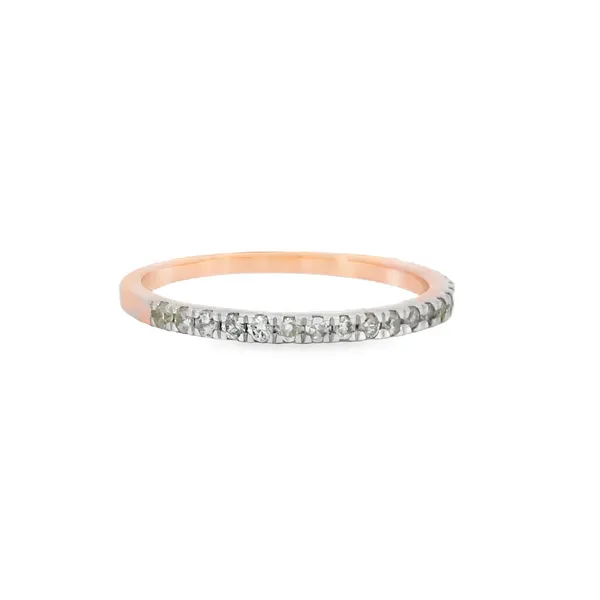 14K Rose Gold Diamond Wedding Band Image 2 S&E Jewelers Depew, NY