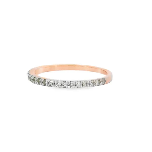 14K Rose Gold Diamond Wedding Band Image 3 S&E Jewelers Depew, NY