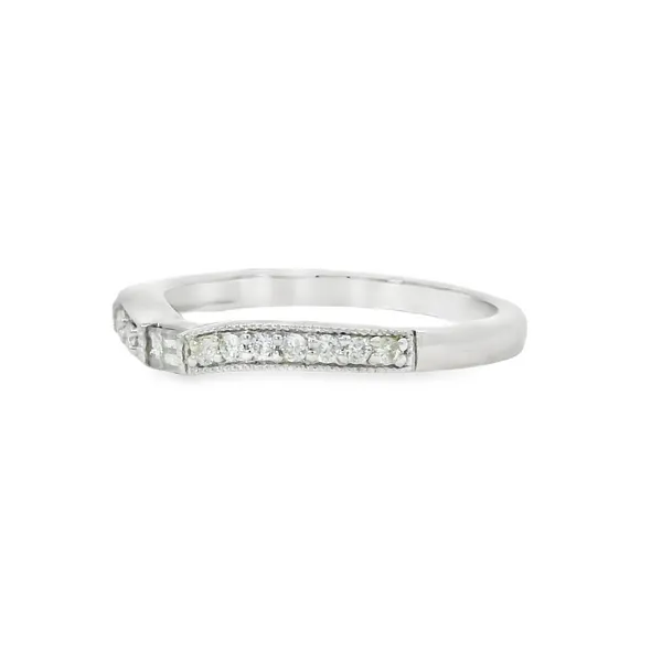 14K White Gold Diamond Band Image 3 S&E Jewelers Depew, NY