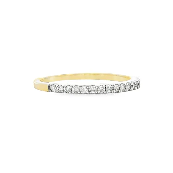 14K Yellow Gold Diamond Band Ring Image 3 S&E Jewelers Depew, NY