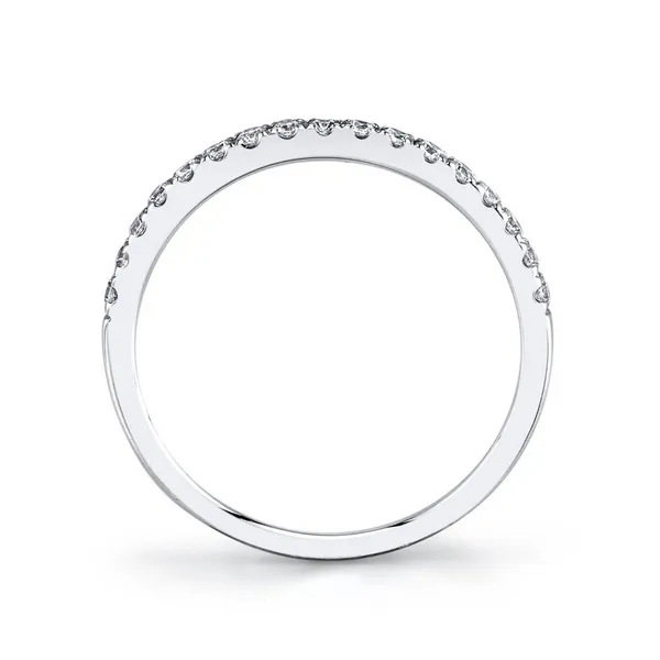 14K White Gold Diamond Band Image 2 S&E Jewelers Depew, NY
