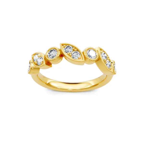 14K Yellow Gold Diamond Wedding Band S&E Jewelers Depew, NY