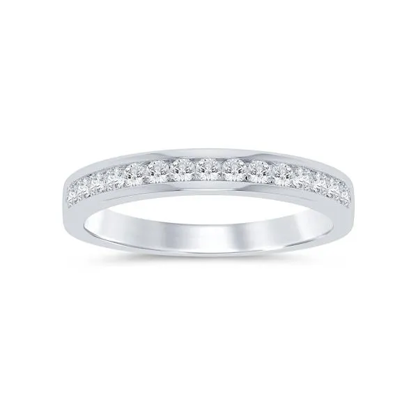 14K White Gold Diamond Anniversary Ring S&E Jewelers Depew, NY