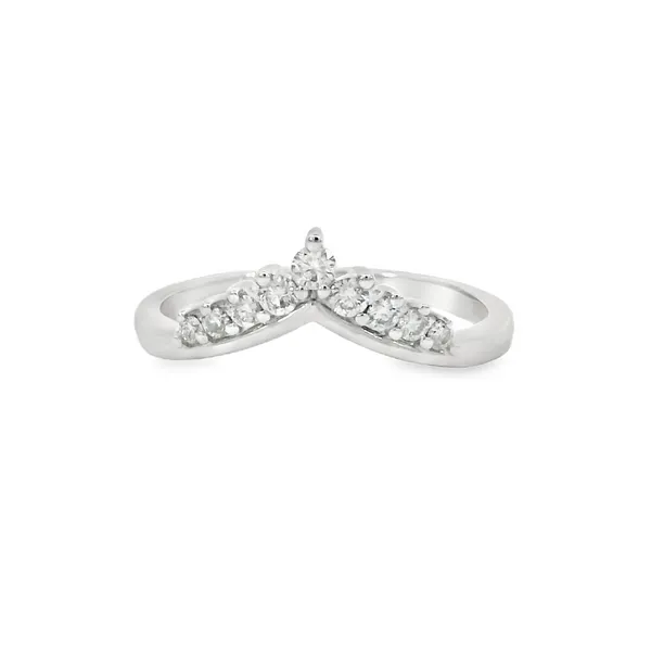 10K White Gold Diamond V Ring S&E Jewelers Depew, NY