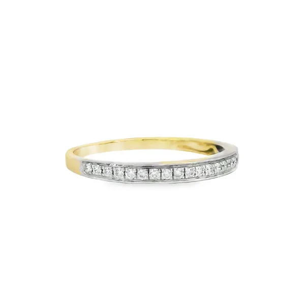 14K Yellow Gold Diamond Band Image 2 S&E Jewelers Depew, NY
