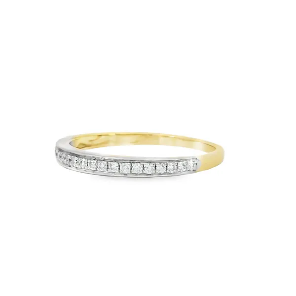14K Yellow Gold Diamond Band Image 3 S&E Jewelers Depew, NY