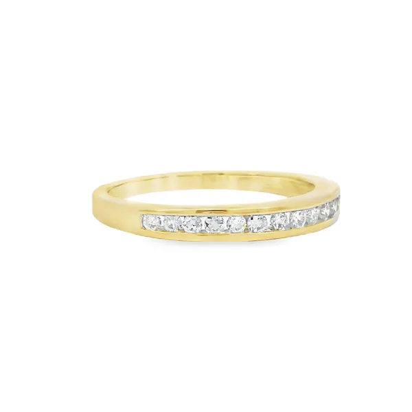 14K Yellow Gold Diamond Wedding Band Image 2 S&E Jewelers Depew, NY