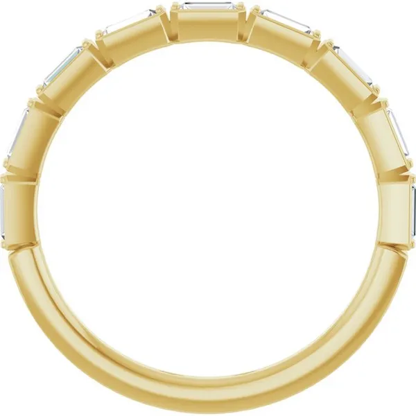 14K Yellow Gold Anniversary Band Image 2 S&E Jewelers Depew, NY