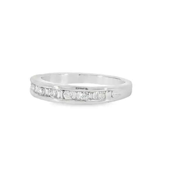 10K White Gold Diamond Anniversary Ring Image 3 S&E Jewelers Depew, NY