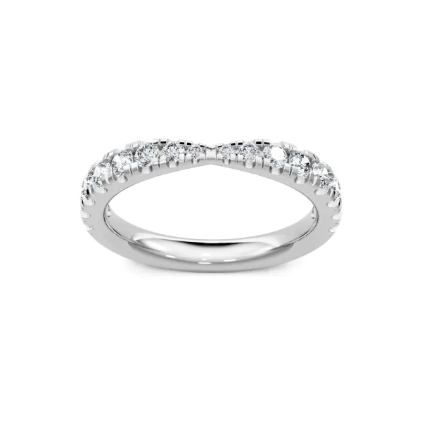 14K White Gold Petite Diamond Wedding Band S&E Jewelers Depew, NY