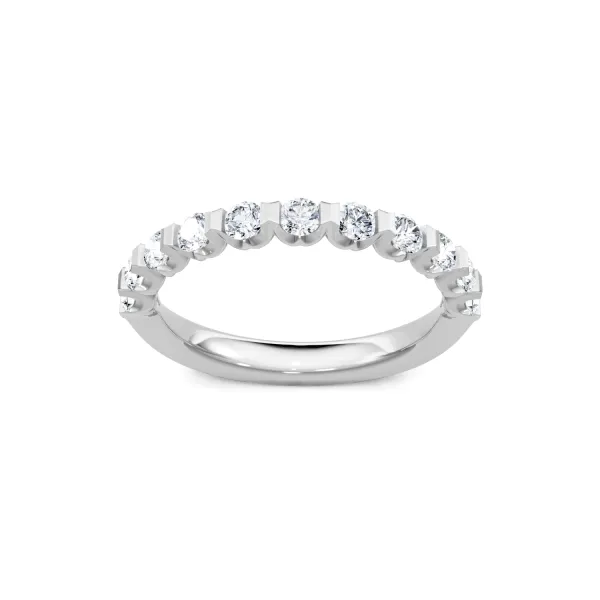 14K White Gold Diamond Wedding Band S&E Jewelers Depew, NY