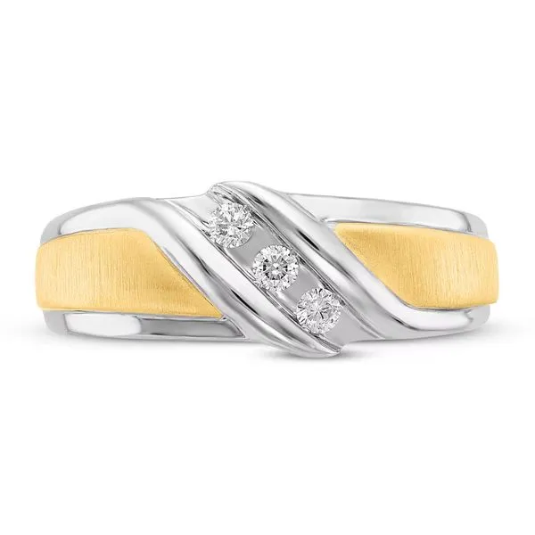 10K Two-Tone Diamond Wedding Band S&E Jewelers Depew, NY