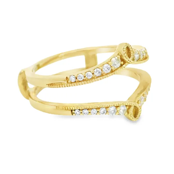10K Yellow Gold Diamond Cradle Image 2 S&E Jewelers Depew, NY