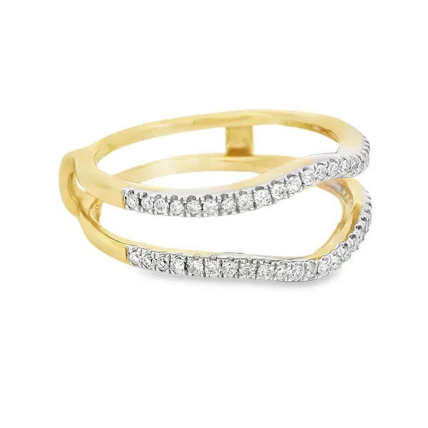 14K Yellow Gold Diamond Cradle Image 2 S&E Jewelers Depew, NY