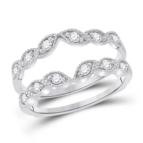 14K White Gold Diamond Cradle S&E Jewelers Depew, NY