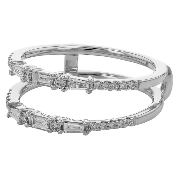 14K White Gold Diamond Wedding Band Image 2 S&E Jewelers Depew, NY