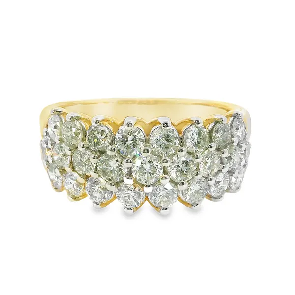 14K Yellow Gold 25 Diamond Anniversary Ring S&E Jewelers Depew, NY