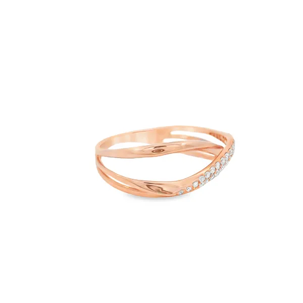 14K Rose Gold Diamond Ring Image 2 S&E Jewelers Depew, NY