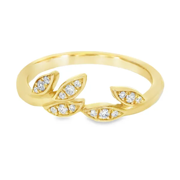 14K Yellow Gold Floral Stack Band S&E Jewelers Depew, NY