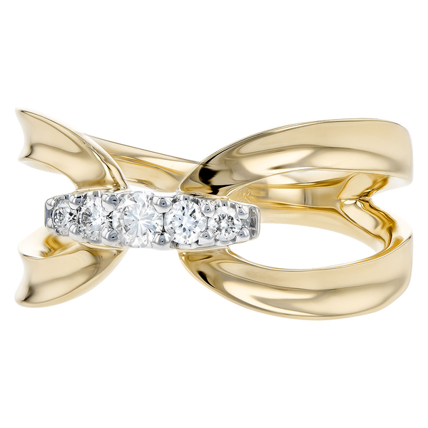 14K Yellow Gold Diamond Fashion Ring Image 2 S&E Jewelers Depew, NY