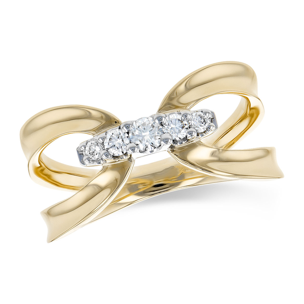 14K Yellow Gold Diamond Fashion Ring S&E Jewelers Depew, NY