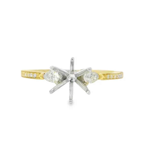 14 Karat Yellow Gold Diamond Semi-Mount Ring S&E Jewelers Depew, NY
