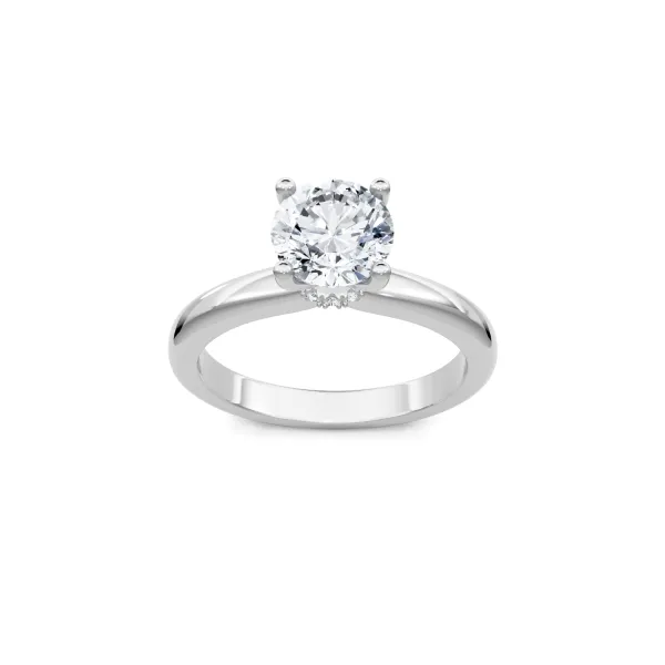 14 Karat White Gold Diamond Solitaire Engagement Ring S&E Jewelers Depew, NY
