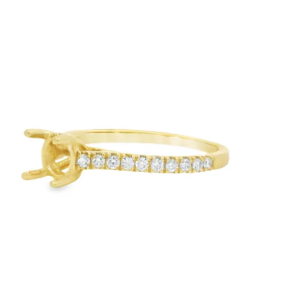 14Kt Yellow Gold Diamond Bridal Mount Ring Image 3 S&E Jewelers Depew, NY