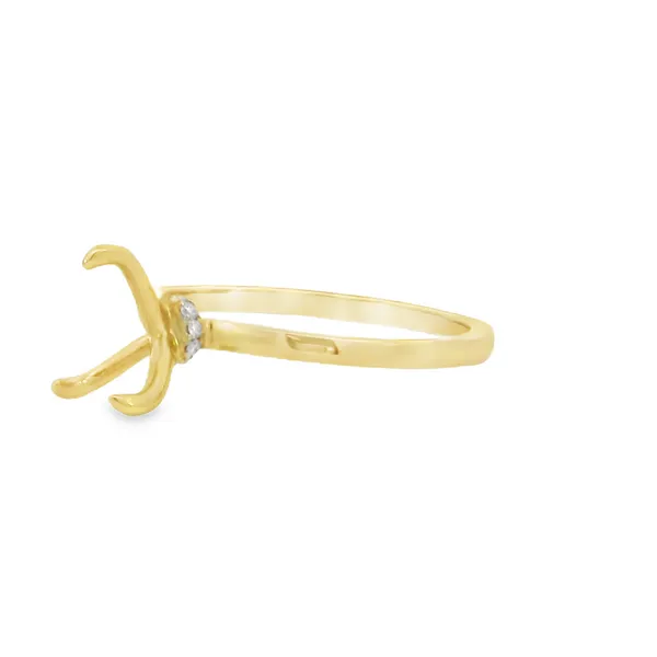 14Kt Yellow Gold Diamond Bridal Mount Ring Image 3 S&E Jewelers Depew, NY