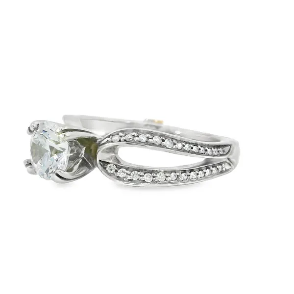 14Kt White Gold Mark Schneider Engagement Ring Image 3 S&E Jewelers Depew, NY