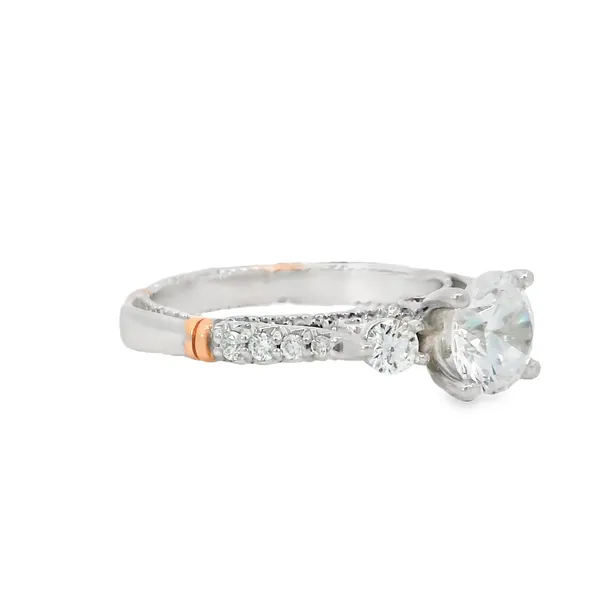14Kt Tri-Tone Verragio Diamond Semi-Mount Ring Image 2 S&E Jewelers Depew, NY