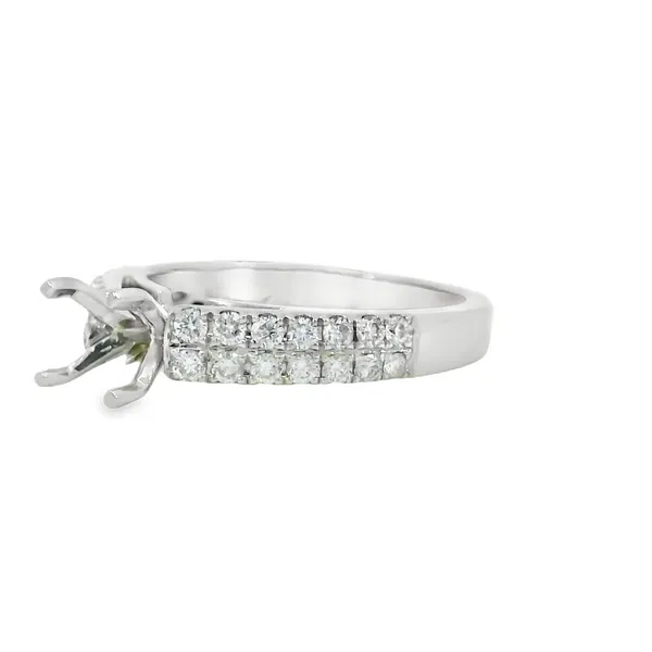 14Kt White Gold Diamond Semi-Mount Ring Image 3 S&E Jewelers Depew, NY