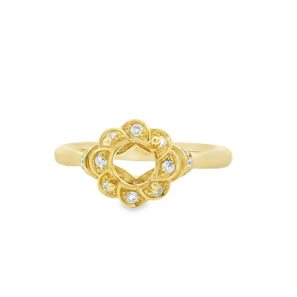 14K Yellow Gold Diamond Semi-Mount Ring S&E Jewelers Depew, NY