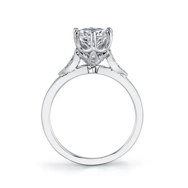 14K White Gold Solitaire Engagement Ring Image 2 S&E Jewelers Depew, NY