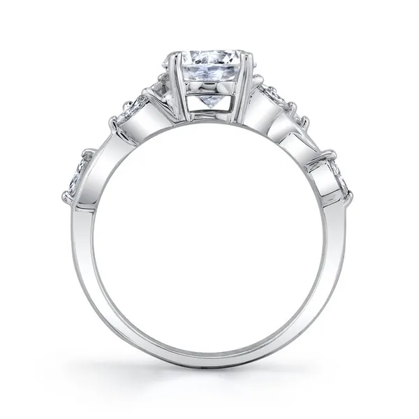 14K White Gold Diamond Engagement Ring Image 2 S&E Jewelers Depew, NY