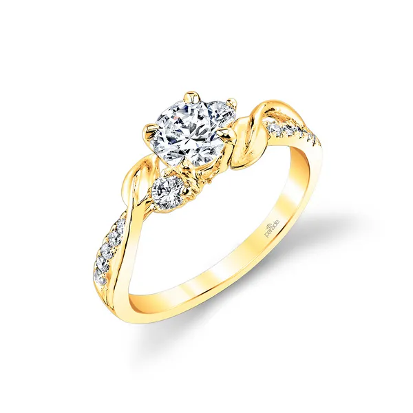 18K Yellow Gold Diamond Engagement Ring S&E Jewelers Depew, NY